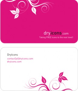 dryicons_business_card_template шаблон визитной карточки в eps