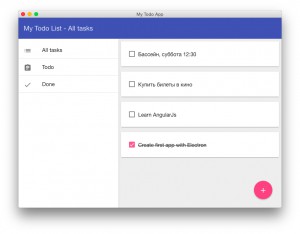 todo-приложения на основе electron и angularjs