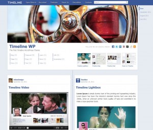 тема для WordPress в стиле Facebook Timeline